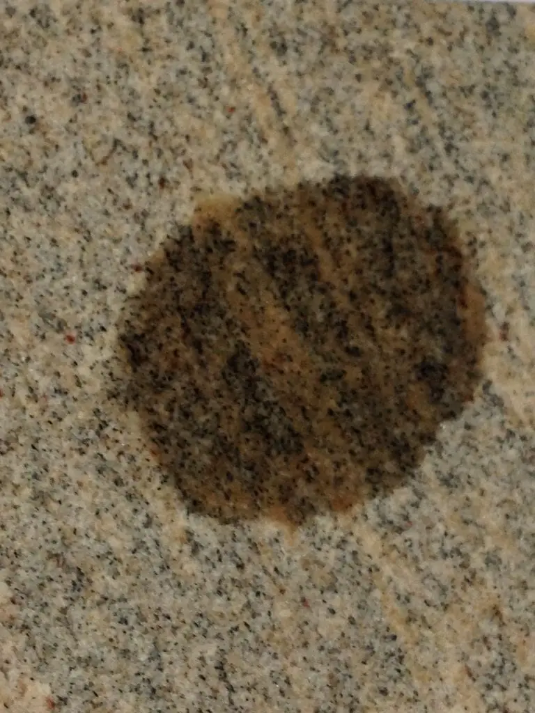 Picture Of Olive Oil Stain In Granite
